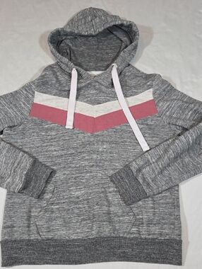 Reflex Hoodie Gray Pink And White Size XL